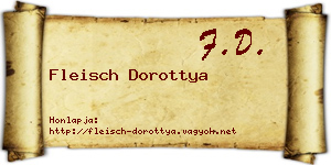 Fleisch Dorottya névjegykártya